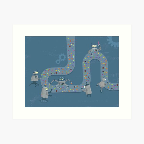 Candy Factory Art Print