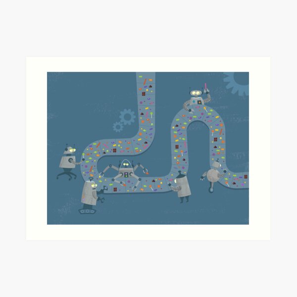 Candy Factory Art Print