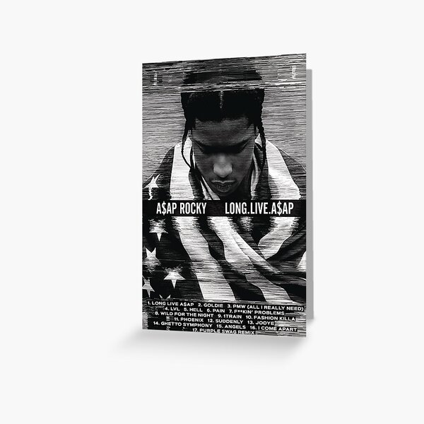 ASAP Rocky - LONG.LIVE.A$AP" Greeting Card for Sale by danielschabo |  Redbubble