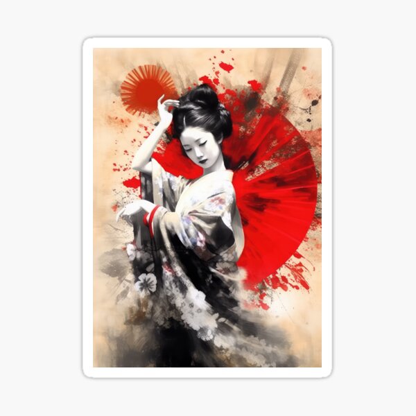 Item preview, Geisha designed and sold by Rosaliartbook.