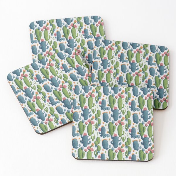 Item preview, Desert Dreamscape - Mesmerizing Watercolor Cactus Seamless Pattern designed and sold by CelTopSkinz.