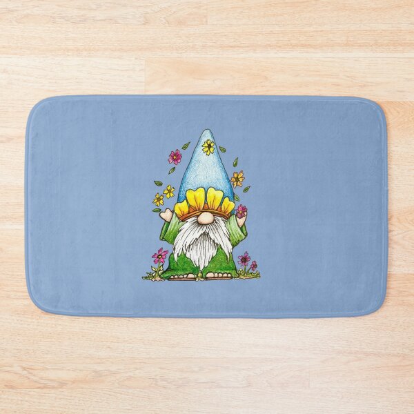 Item preview, Gnome tossing flowers into the air designed and sold by SarahCD13.