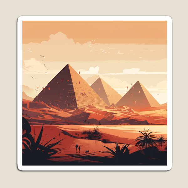 Item preview, Ibis and Pyramids designed and sold by PyramidSchmear.