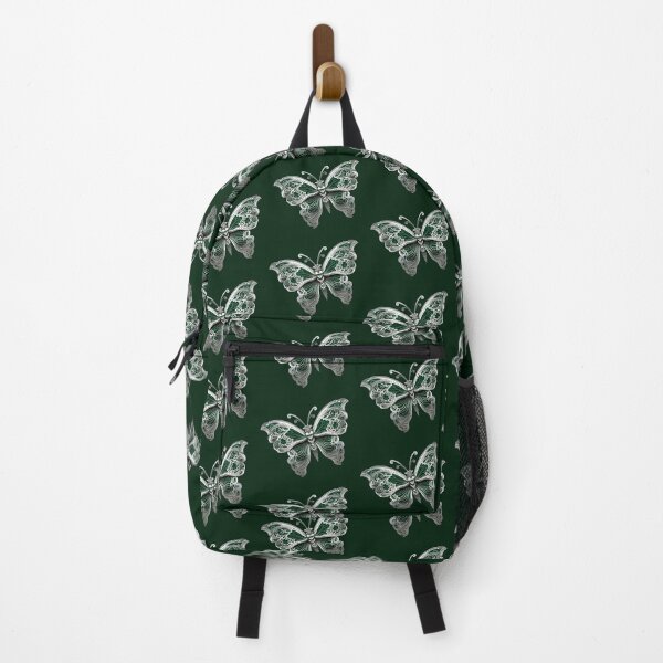 Item preview, green and silver butterfly, celtic ornament, viking motif designed and sold by PRYMULLART.