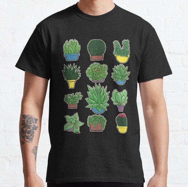Succulents Cacti Garden Pots Classic T-Shirt