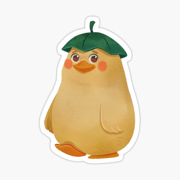 Cute duck light Pegatina