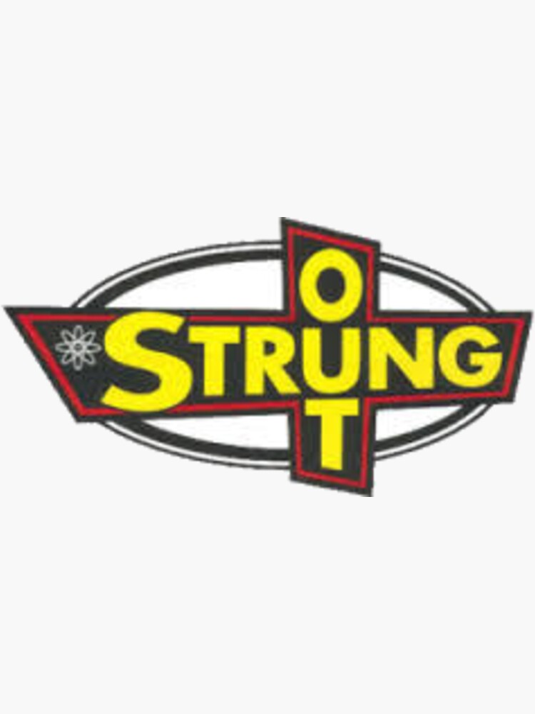 "Strung Out" Sticker for Sale by DumbApparel Redbubble
