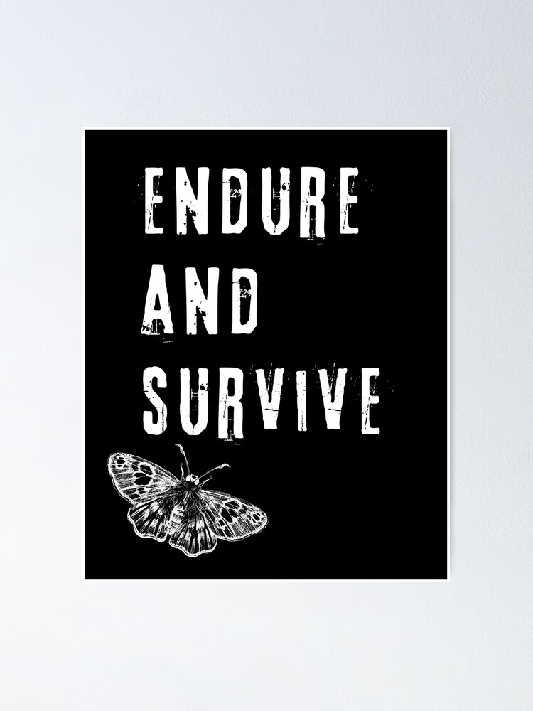 Ellie's Tattoo Endure and Survive Sticker for Sale by pommerb
