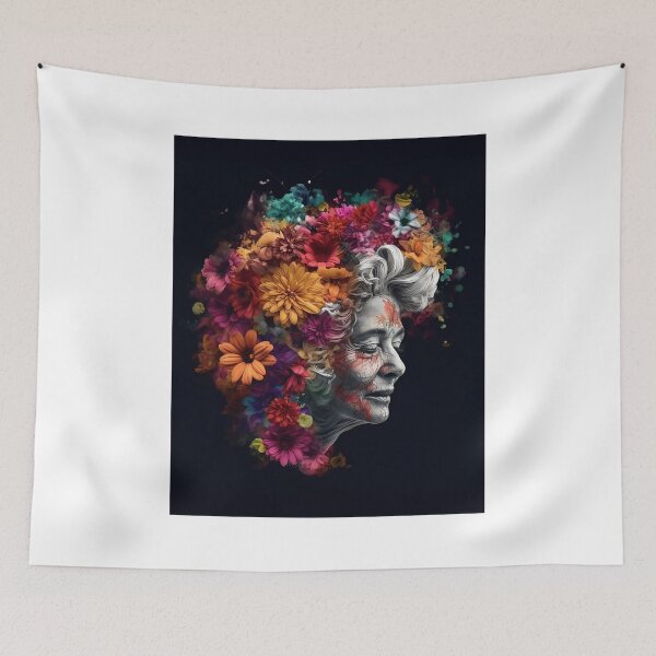 Item preview, Mature Woman: Crowd of Flowers #13 designed and sold by Aline In Her Own Land.