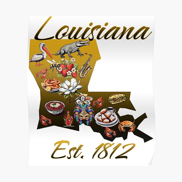 VINTAGE LOUISIANA STATE FLAG