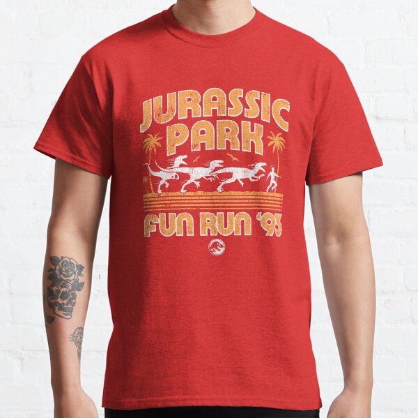 Item preview, Jurassic Park Vintage Retro Dinosaur Fun Run '93 Collegiate designed and sold by FifthSun.