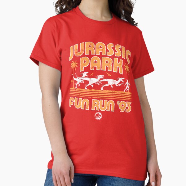 Item preview, Jurassic Park Vintage Retro Dinosaur Fun Run '93 Collegiate designed and sold by FifthSun.