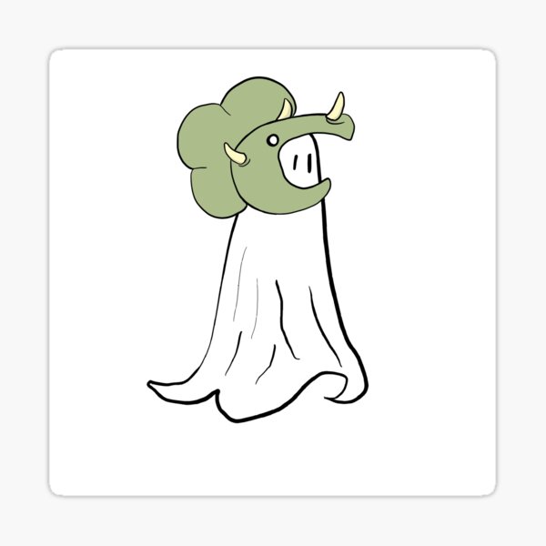 Dino Ghost Sticker