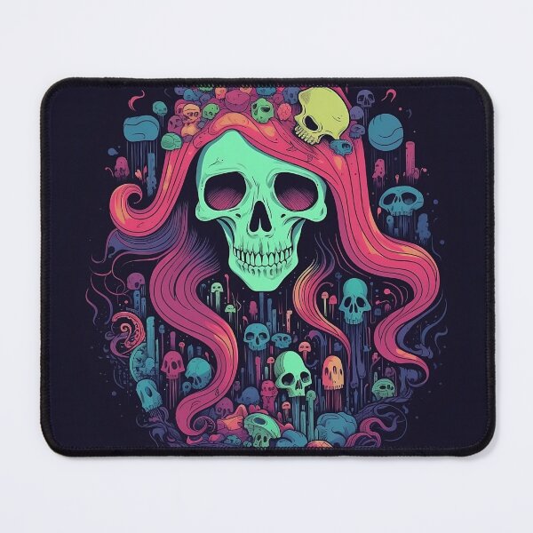 Item preview, Colorful Psychedelic Skulls designed and sold by Spiralysis.