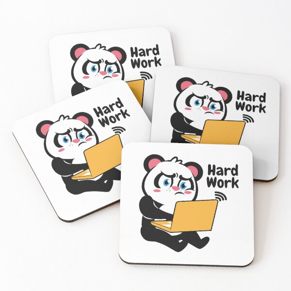 Item preview, Panda : hard work , cute animals  designed and sold by Adilessayeh.