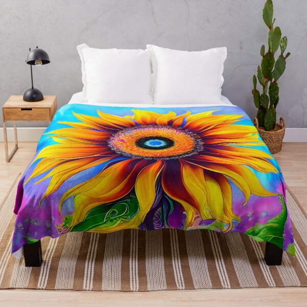 Item preview, Sunflower colorful art designed and sold by Inktown.