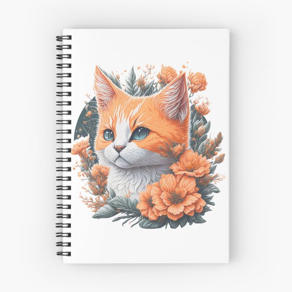 Item preview, Blossom Paws: Delightful Cartoon Kitten in Pink Hues designed and sold by hudaG.