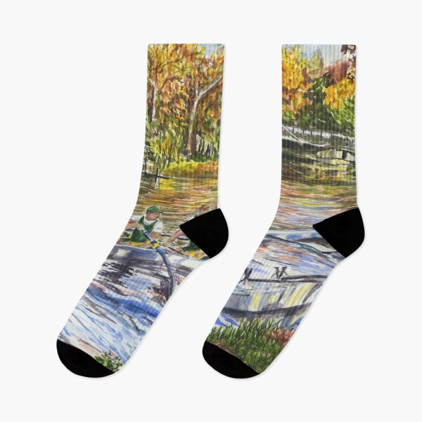 Item preview, Autumn Heads at Northwich Rowing Club on the River Weaver in Cheshire designed and sold by LymphomaLass.