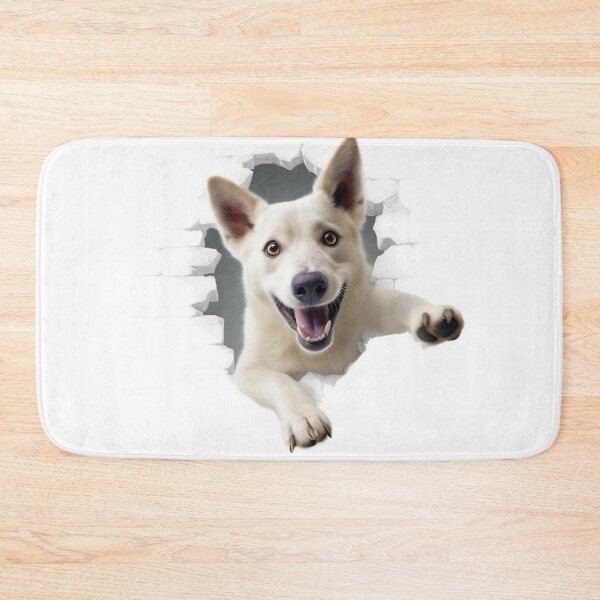 Item preview, German Sheppard Jumping Through a Hole in the Wall designed and sold by Papel.