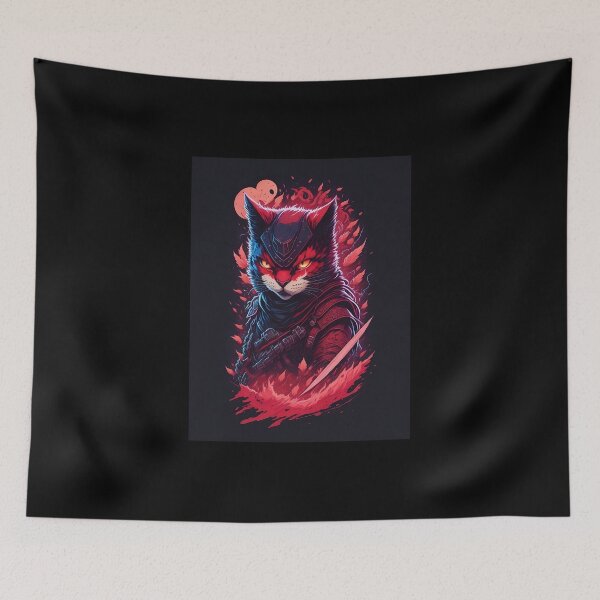 Item preview, Scarlet Shadow: The Feline Sigil of the Ninja Cat designed and sold by DinonestoPlace.