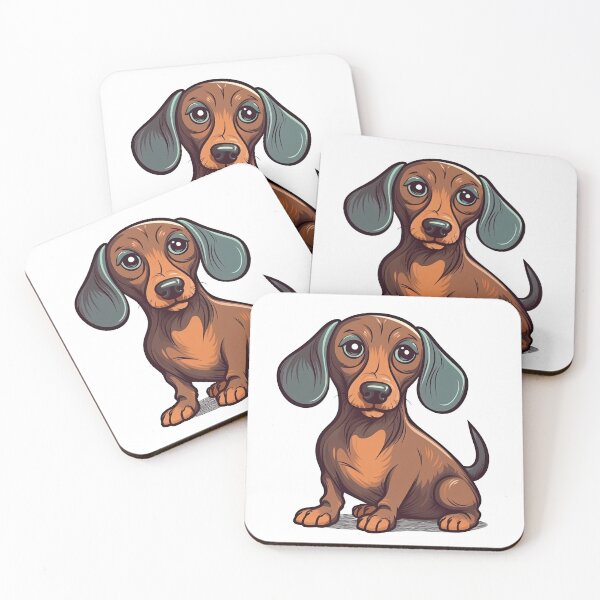 Artikelvorschau, Cmasterpieceoon Dachshund Illustration by DoxieDrawz - Playful and Adorable entworfen und verkauft von DooodleGod.