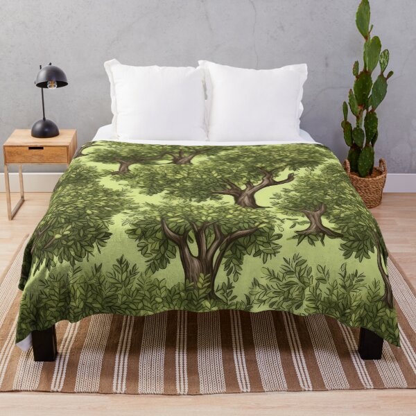 Item preview, Olive Grove Serenade: A Charming Olive Trees Pattern designed and sold by SpicyGraphicArt.