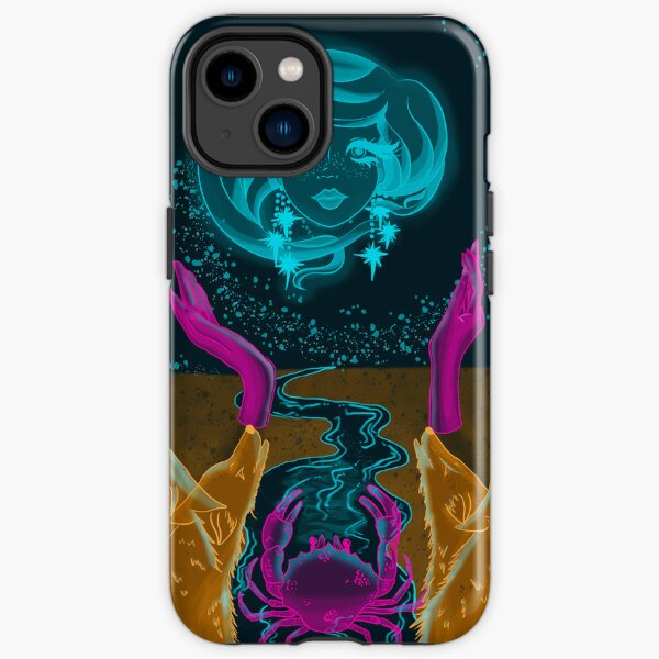 tarot card the moon iPhone Tough Case