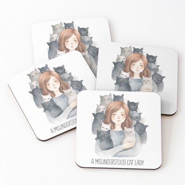 Item preview, A Misunderstood Cat Lady designed and sold by WinterWifeArt.