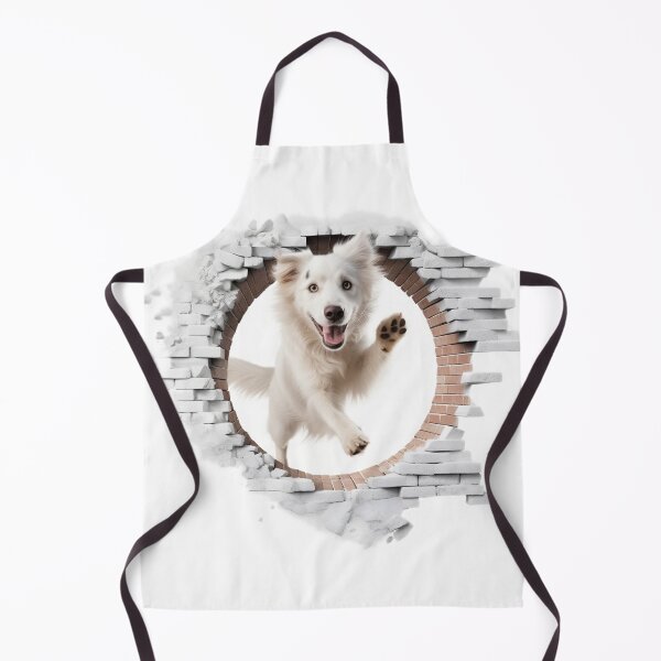 Item preview, German Sheppard Jumping Through a Hole in the Wall designed and sold by Papel.