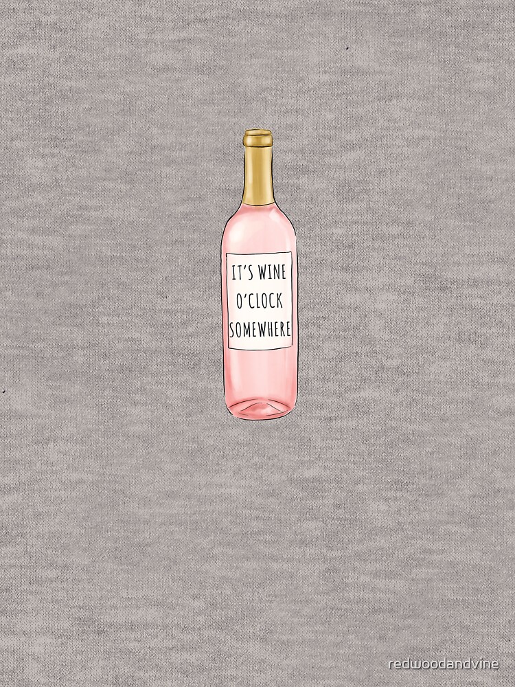 Thumbnail 5 von 5, Leichter Hoodie, Wein Uhr irgendwo designt und verkauft von redwoodandvine.