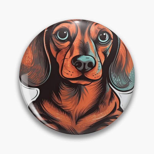 Item preview, Wiener Wonders Dachshund artwork - A Cute Canine Companion for Pet Lovers with Endearing Paw artwork Detail and Closure Clasp designed and sold by DooodleGod.