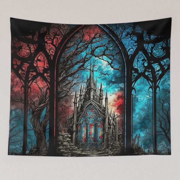 Item preview, Stained Glass Tristram Cathedral designed and sold by Nightarcade.
