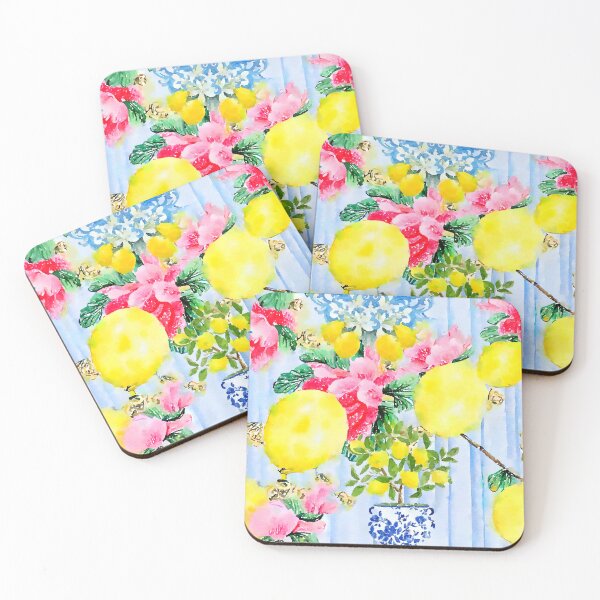 Item preview, Lemon tree in Italian garden seamless pattern designed and sold by SophieClimaArt.