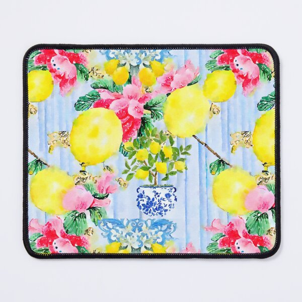 Item preview, Lemon tree in Italian garden seamless pattern designed and sold by SophieClimaArt.
