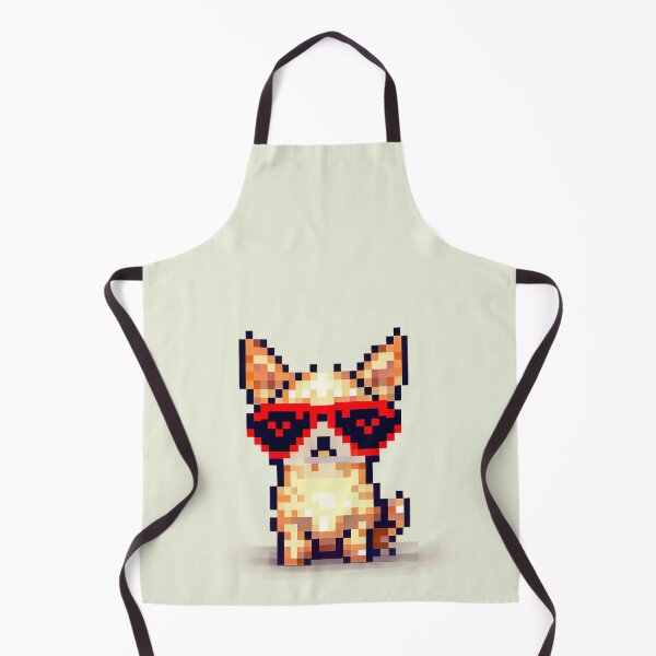 Item preview, Serious and Stylish Chihuahua: Hilarious Pixel Art for Dog Lovers designed and sold by Woof-n-Wear.