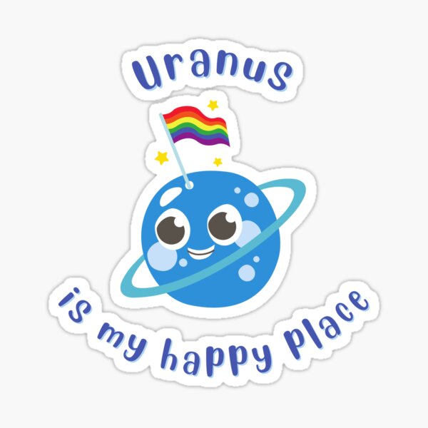 Item preview, Uranus is my happy place designed and sold by ColorRealm.
