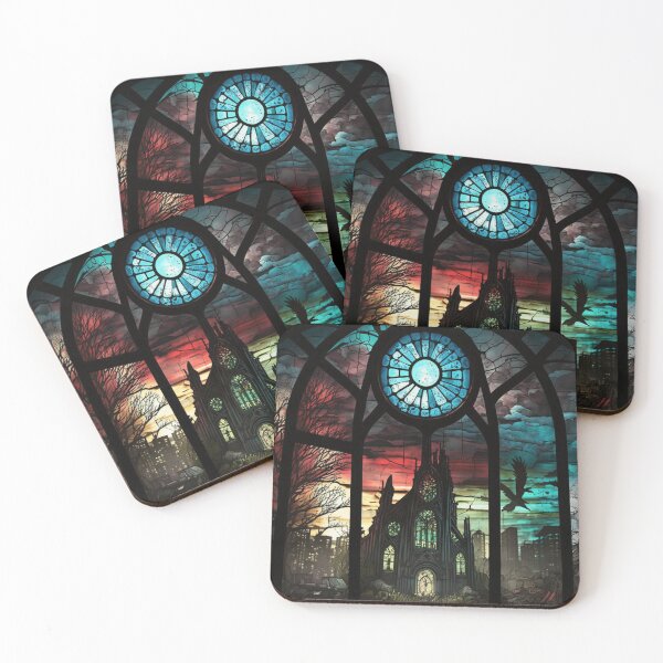 Item preview, Diablo Stained Glass Tristram Cathedral designed and sold by Nightarcade.