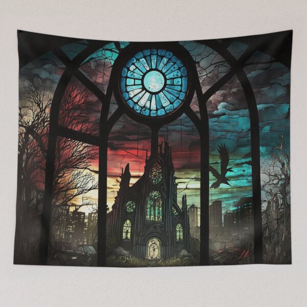 Item preview, Diablo Stained Glass Tristram Cathedral designed and sold by Nightarcade.
