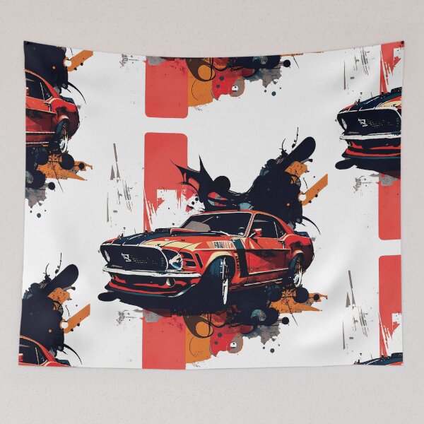Item preview, Highly Collectible Muscle Race Car, 1969 designed and sold by MVDigitalArt.