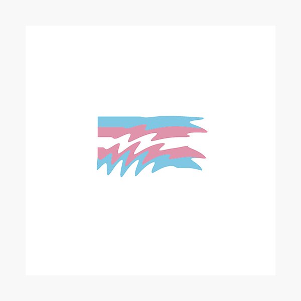 Item preview, Trans Pride ripple flag designed and sold by Puddleleaps.