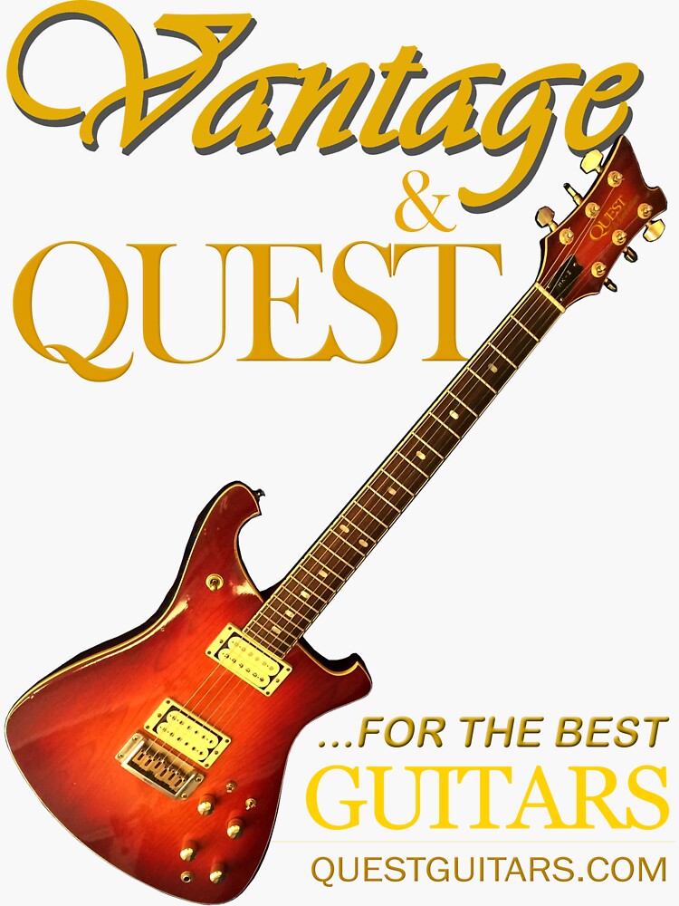 Thumbnail 3 of 3, Sticker, Vantage & Quest for The Best Guitar (VantQstBst1-2023-05) designed and sold by Regal-Music.