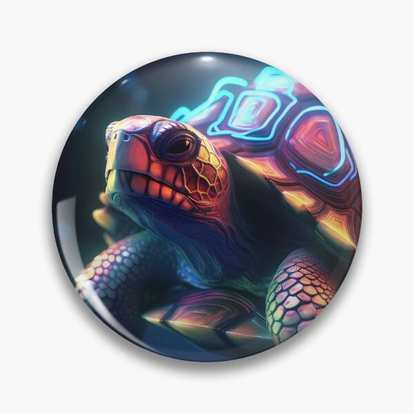 Item preview, Neon Tortoise  designed and sold by ZombiOctopi.