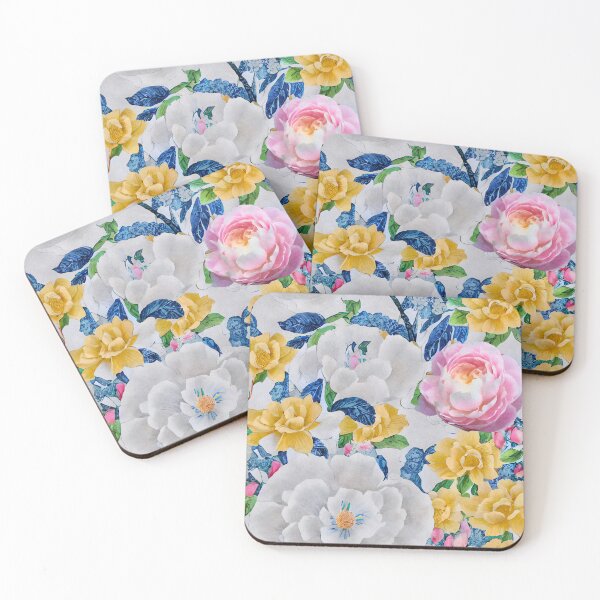 Item preview, Peonies and daffodils seamless pattern designed and sold by SophieClimaArt.