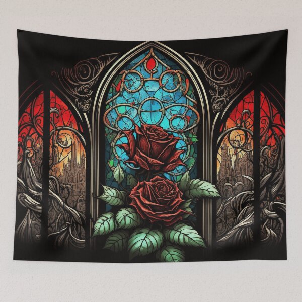 Item preview, Stained Glass Roses designed and sold by Nightarcade.