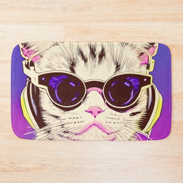 Item preview, stylish retro kitty designed and sold by Florencia Castillo.