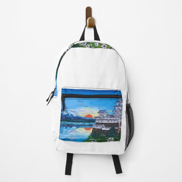 Item preview, Japan: Himeji Castle at the foot of Mount Fuji. Heron at sunset. designed and sold by Valérie SCHULER.