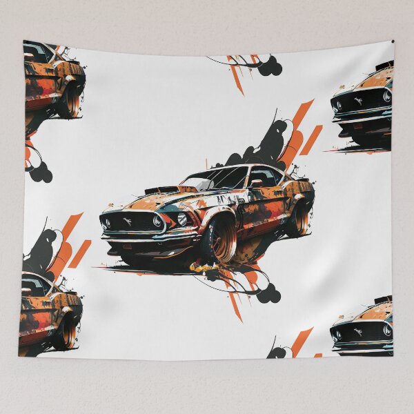 Item preview, Highly Collectible Race Car, V8 Engine, 1969 designed and sold by MVDigitalArt.