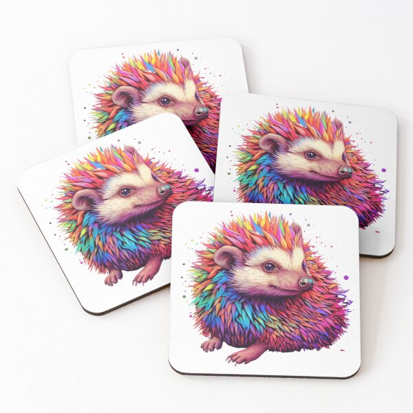 Item preview, A Cute Colorful Hedgehog designed and sold by StudioRedKoala.