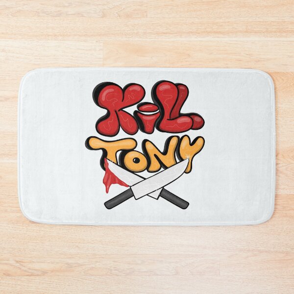 Item preview, Kill Tony Podcast Bubble Letter Logo With Knives designed and sold by Kill Tony Fan Designs.