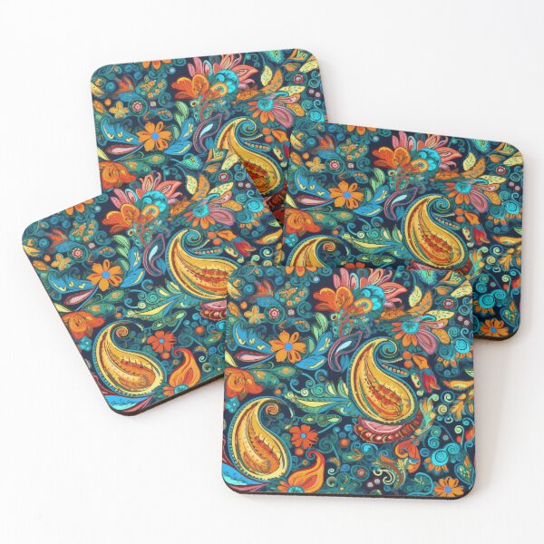 Item preview, Boho Paisley Dreams: A Spirited Paisley Pattern designed and sold by SpicyGraphicArt.